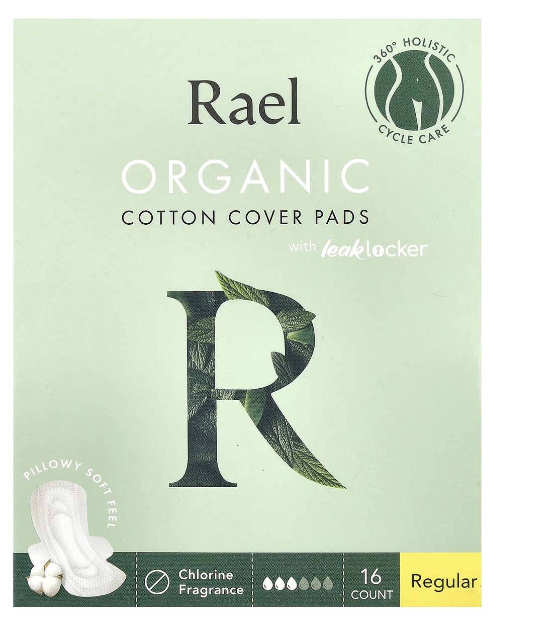 Rael organic cotton cover pads regular 