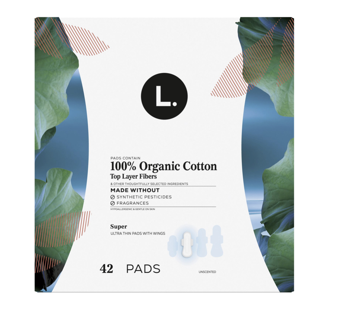L . 100% ORGANIC COTTON TOP LAYER FIBER SUPER PAD