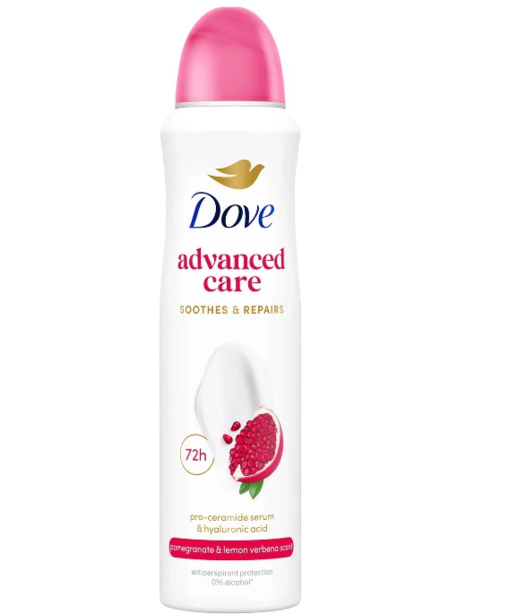 Dove advance care pomegranate &lemon verbena scent
